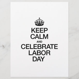 BEHALT CALM AND CELEBRATE LABOR DAY FLYER