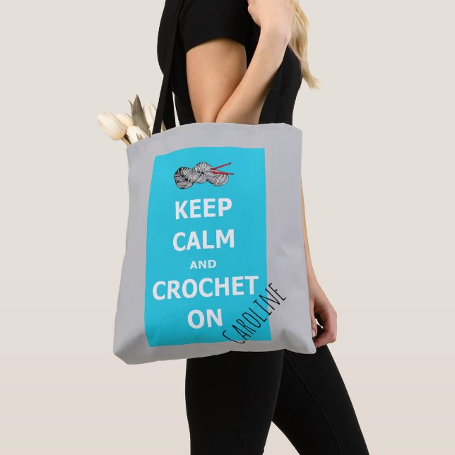Behalt Calm and Crochet On - mit Ihrem Namen - bla (Von Nahem)