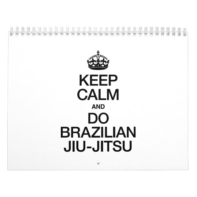 BEHALT CALM AND DO BRAZILIAN JIU JITSU.ai Kalender (Titelbild)