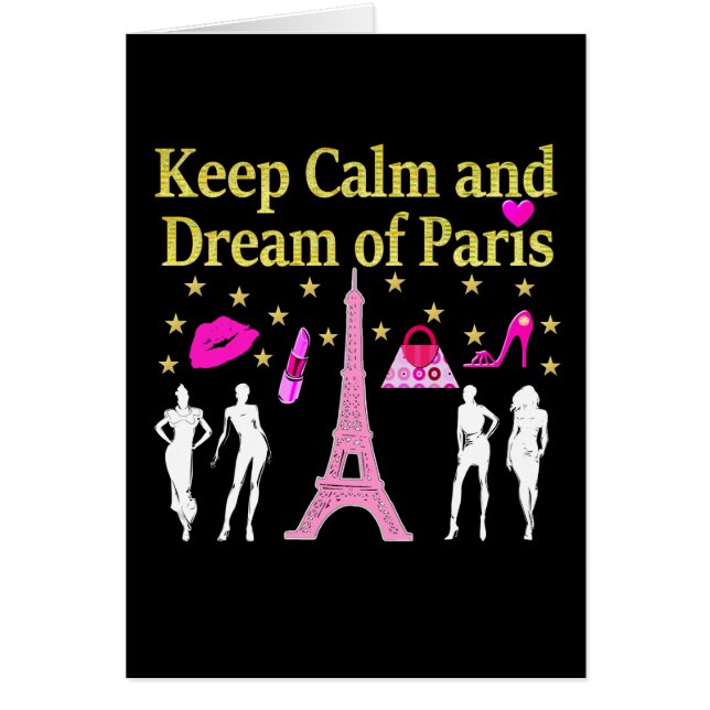 BEHALT CALM AND DREAM OF PARIS (Vorne)
