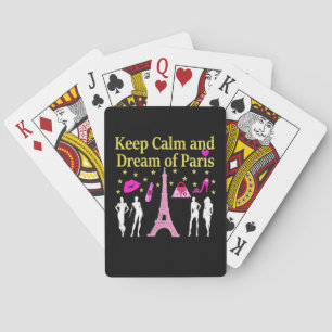 BEHALT CALM AND DREAM OF PARIS SPIELKARTEN