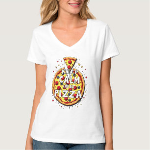 Behalt Calm and Eat Pizza: Perfekt für Pizza T-Shirt