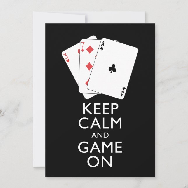 BEHALT CALM AND GAME ON - Card Games (Vorderseite)