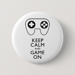 BEHALT CALM AND GAME ON - Game Pad Button