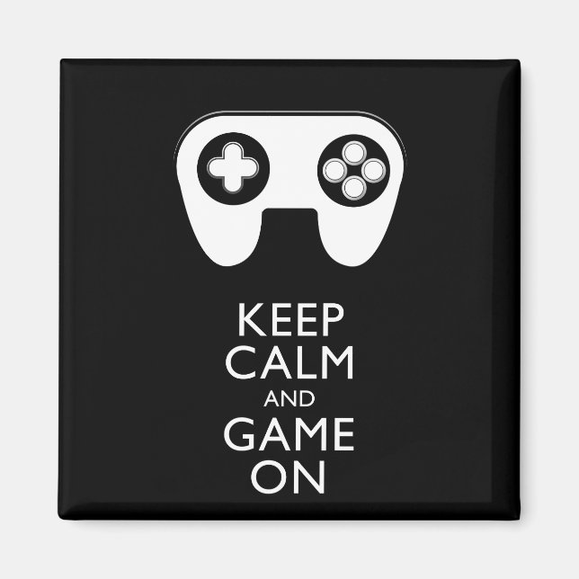 BEHALT CALM AND GAME ON - Game Pad Magnet (Vorne)