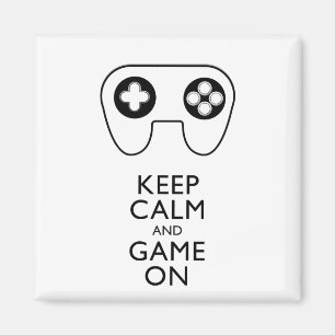 BEHALT CALM AND GAME ON - Game Pad Magnet