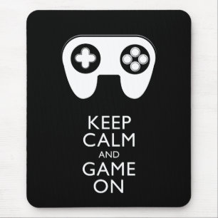 BEHALT CALM AND GAME ON - Game Pad Mousepad