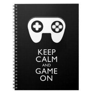BEHALT CALM AND GAME ON - Game Pad Notizblock