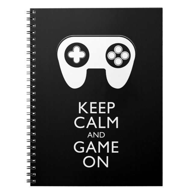 BEHALT CALM AND GAME ON - Game Pad Notizblock (Vorderseite)