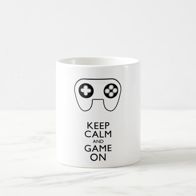 BEHALT CALM AND GAME ON - Game Pad Tasse (Mittel)