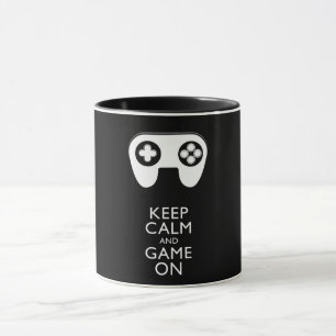 BEHALT CALM AND GAME ON - Game Pad Tasse