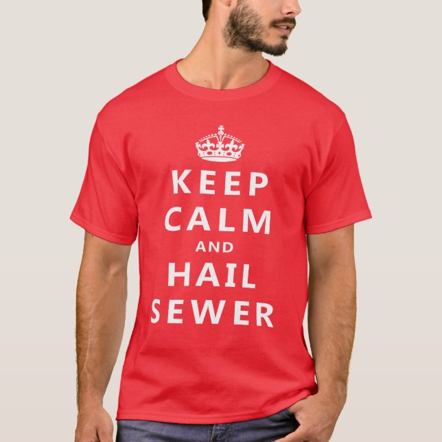 Behalt Calm and Hail SEWER - Elite T - Shirt (Vorderseite)