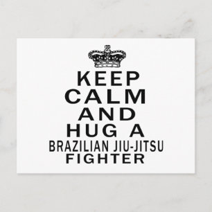 Behalt Calm and Hug brasilianischer Jiu-Jitsu-Kämp Postkarte