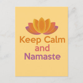 Behalt Calm and Namaste - Zen, Yoga, Relax Postkarte