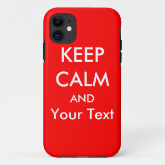 BEHALT CALM AND - Red Custom iPhone 5 Fall iPhone 11 Hülle