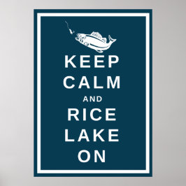 Behalt Calm and Rice Lake, ON poster in RLTA green