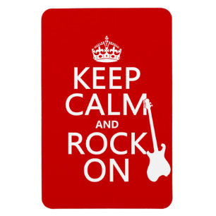 Behalt Calm and Rock On (Gitarre) (beliebige Farbe Magnet