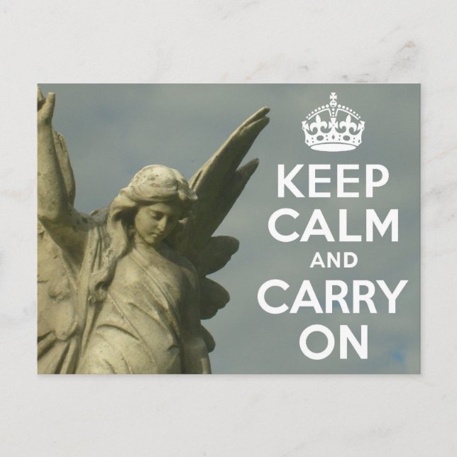 Behalt Calm Angel Postkarte (Vorderseite)