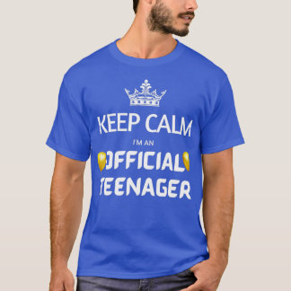 Behalt Calm Birthday Offizielle nager 13. Funny Gi T-Shirt
