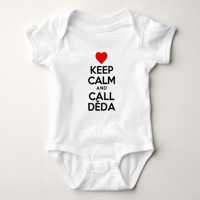 Behalt Calm Call Deda Baby Strampler (Vorderseite)