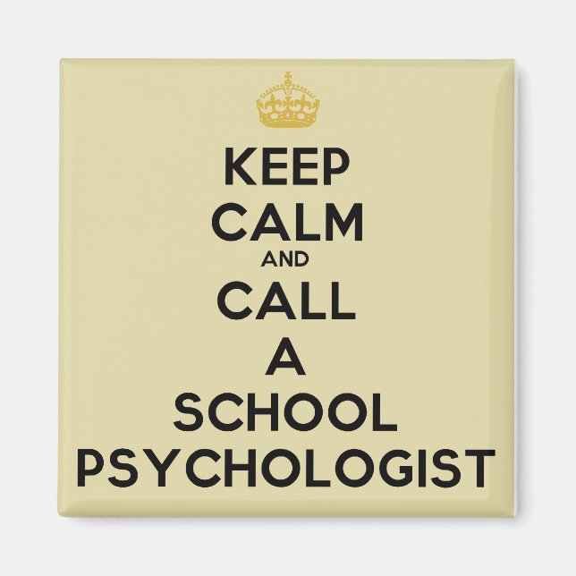 Behalt Calm & Call Psychologin Magnet (Vorne)