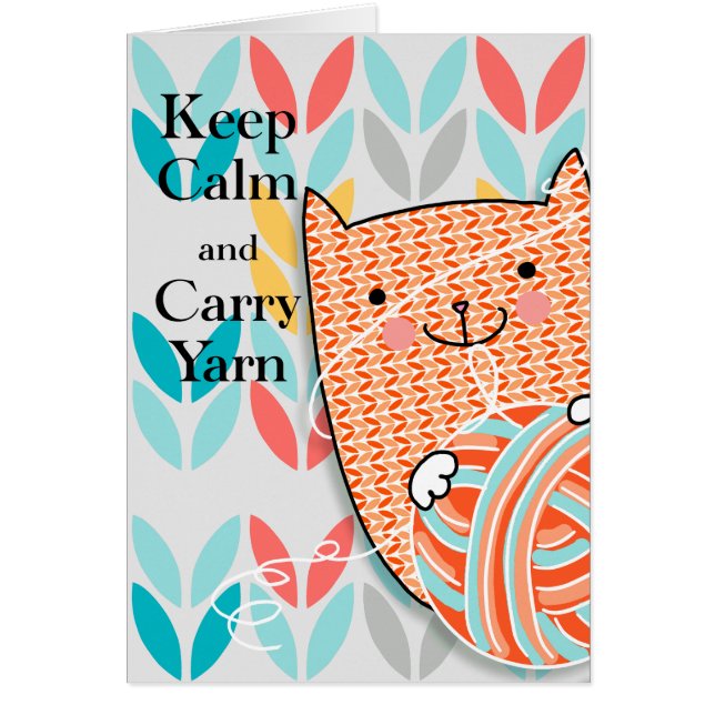 Behalt-Calm & Carry-Garn-Karte 5 x 7 (Vorne)