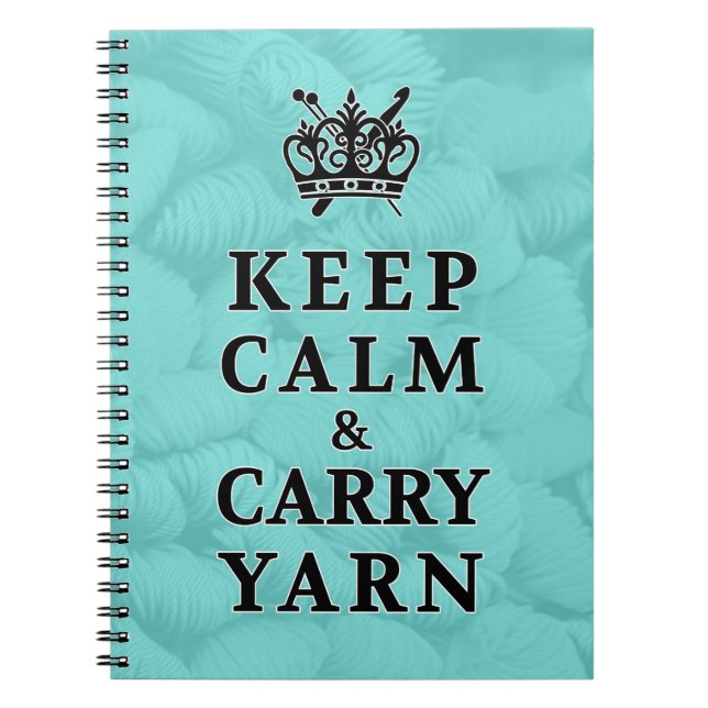 Behalt Calm Carry Yarn ・ Handwerkliche Ideen Notizblock (Vorderseite)