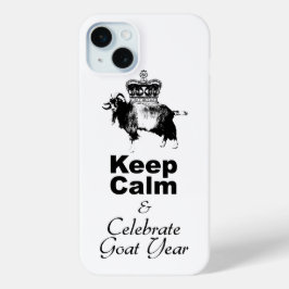 Behalt Calm Celebrate Goat Year White iPhone Case