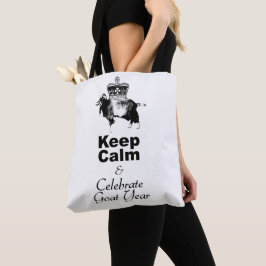 Behalt Calm Celebrate Goat Year White Tote Bag