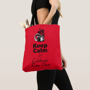 Behalt Calm Celebrate Ram Year A Tote Bag
