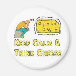 Behalt Calm Cheese Pun Magnet