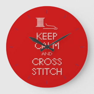 Behalt Calm Cross Stitch Uhr