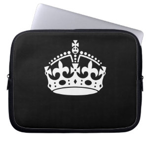 BEHALT CALM CROWN auf Black Customize This! Laptopschutzhülle