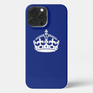 Behalt Calm Crown auf Navy Blue iPhone 13 Pro Max Hülle