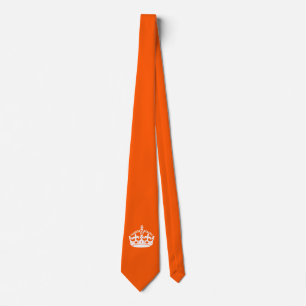BEHALT CALM CROWN auf Orange Customizing Dies! Krawatte