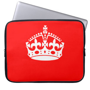 BEHALT CALM CROWN auf Red Customize This! Laptopschutzhülle