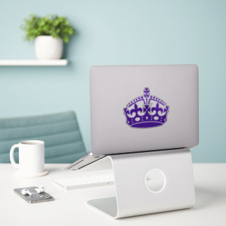 Behalt Calm Crown Lila Aufkleber