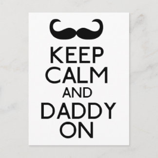 Behalt Calm & Daddy on Postkarte
