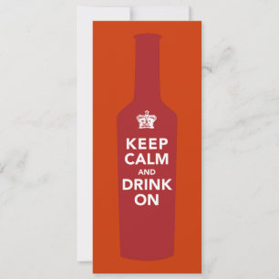 Behalt Calm & Drink auf Geburtstagsfeier Einladung