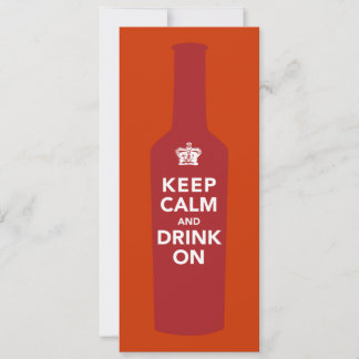 Behalt Calm & Drink auf Geburtstagsfeier Einladung