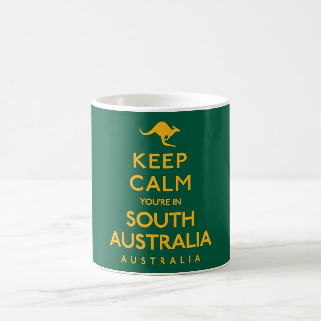 Behalt Calm Du bist in Südaustralien! Tasse (Mittel)
