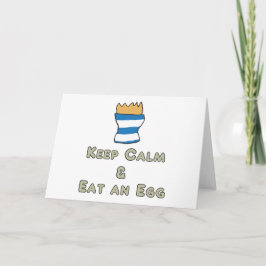 Behalt Calm Eat an Egg Karte