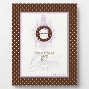 Behalt Calm & Eat Cupcakes - Audrey Jeanne Fotoplatte
