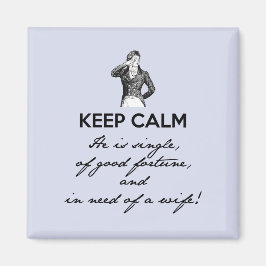 Behalt Calm - er ist Single... Darcy Vintag Magnet