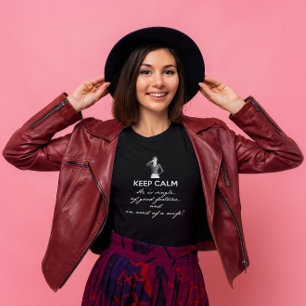 Behalt Calm - er ist Single... Herr Darcy (weißer T-Shirt