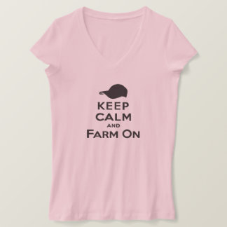 Behalt Calm & Farm On - Ladys T - Shirt