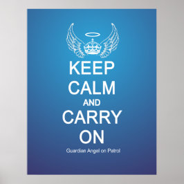 Behalt Calm Guardian Angel Patrol Poster