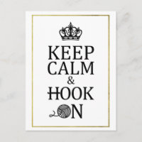 Behalt Calm Hook auf Imitate Gold Crochet Handwerk