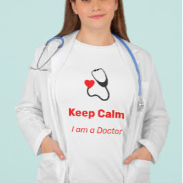 Behalt Calm - ich bin Doktor - witzig T-Shirt