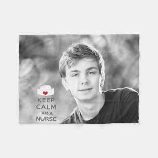Behalt Calm Ich bin Krankenschwester Fleecedecke